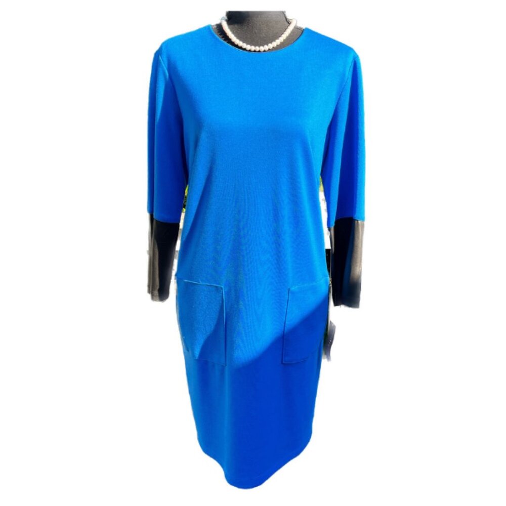 Style with Madison Leigh Blue Tunic Dress - Size 14
